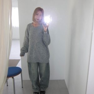 a13 低調刷色彎刀褲