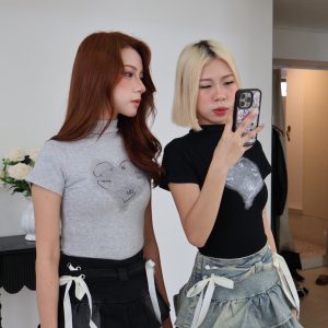 b11 緞帶蝴蝶結短裙