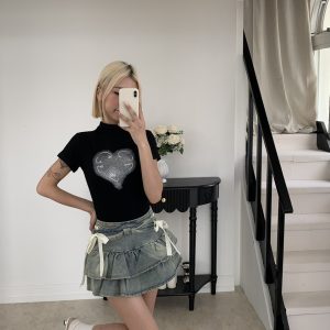 b11 緞帶蝴蝶結短裙