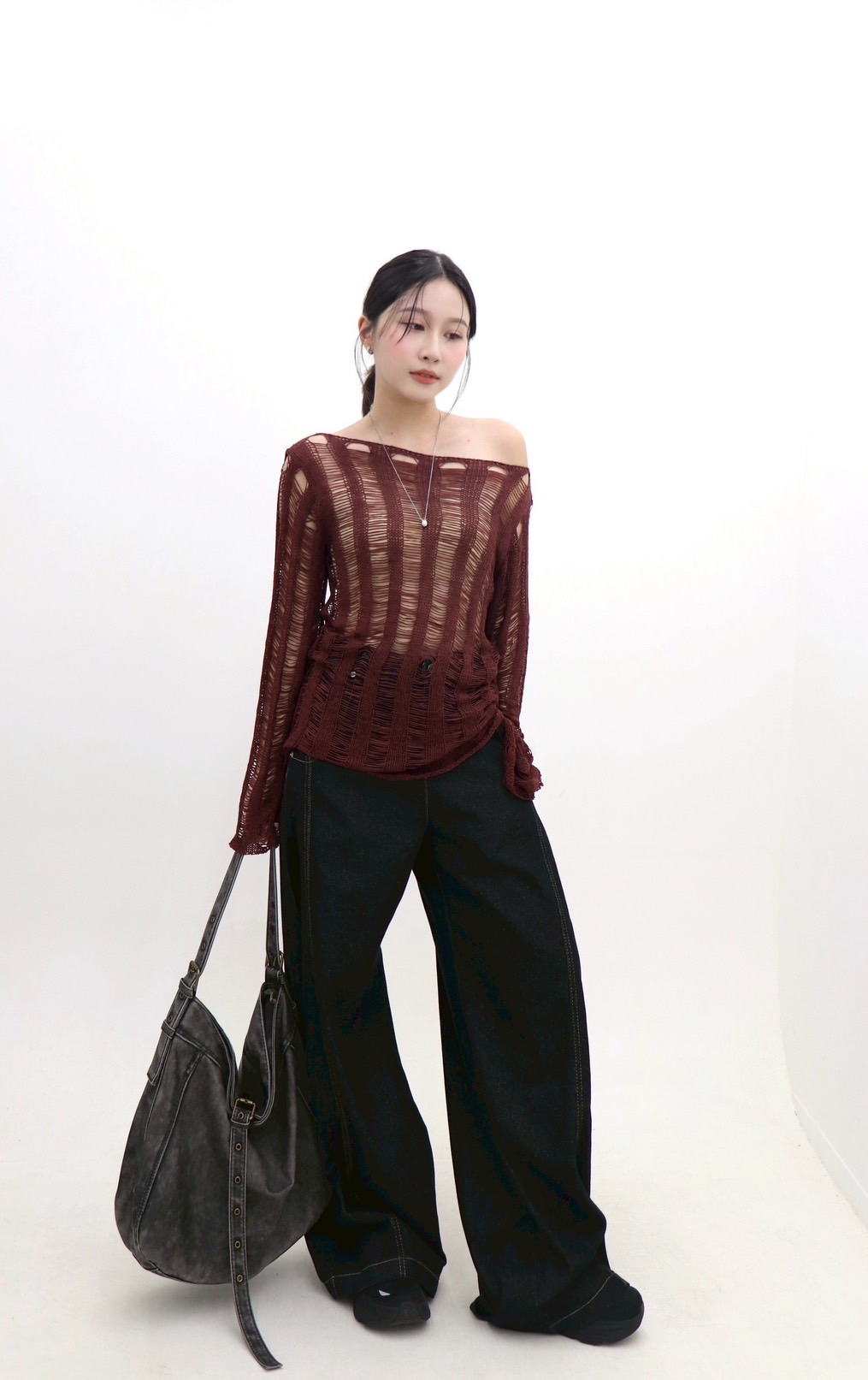 a17刷破薄針織外罩 a17刷破薄針織外罩