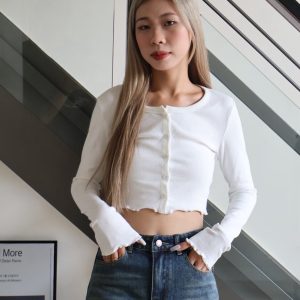 a23木耳捲邊早秋小外套