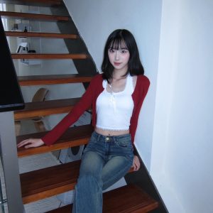 a25秋天來了！復古刷色牛仔喇叭褲🍂