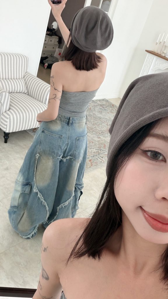 大愛心刷破彎刀褲