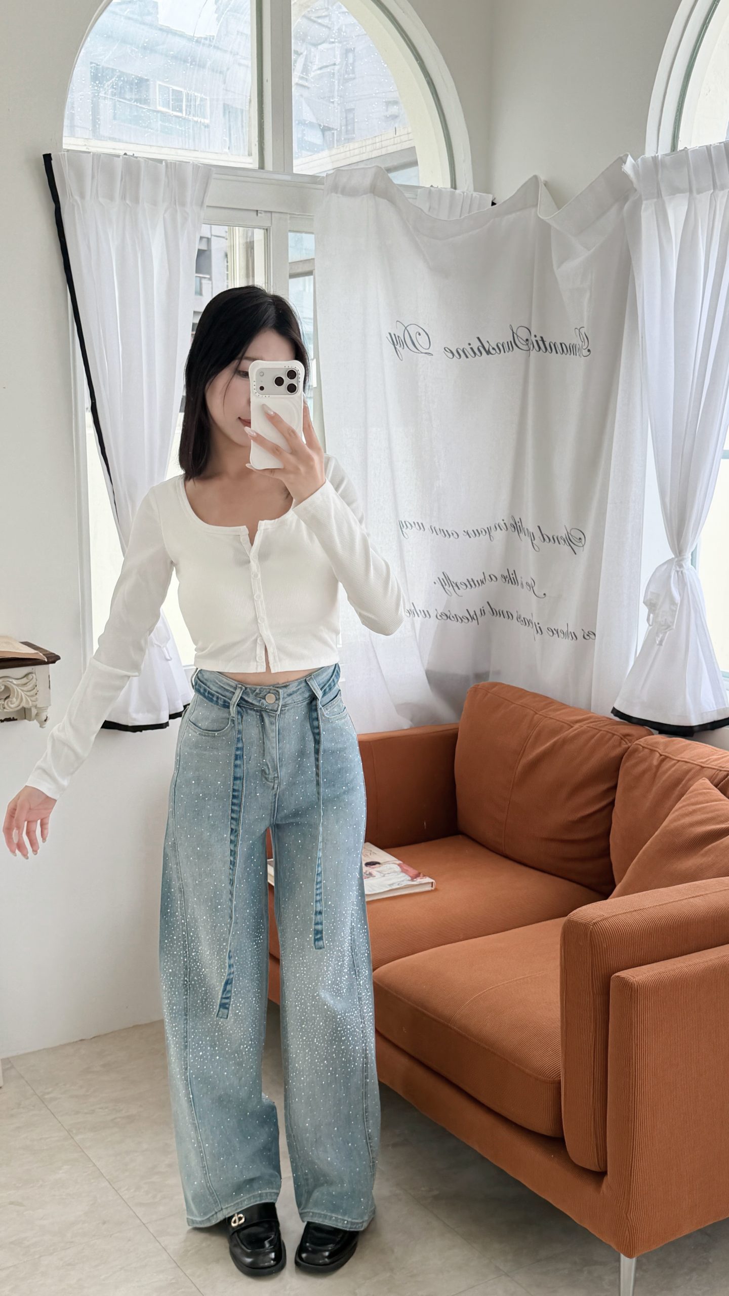 許我耀眼✨燙鑽微寬褲 許我耀眼✨燙鑽微寬褲