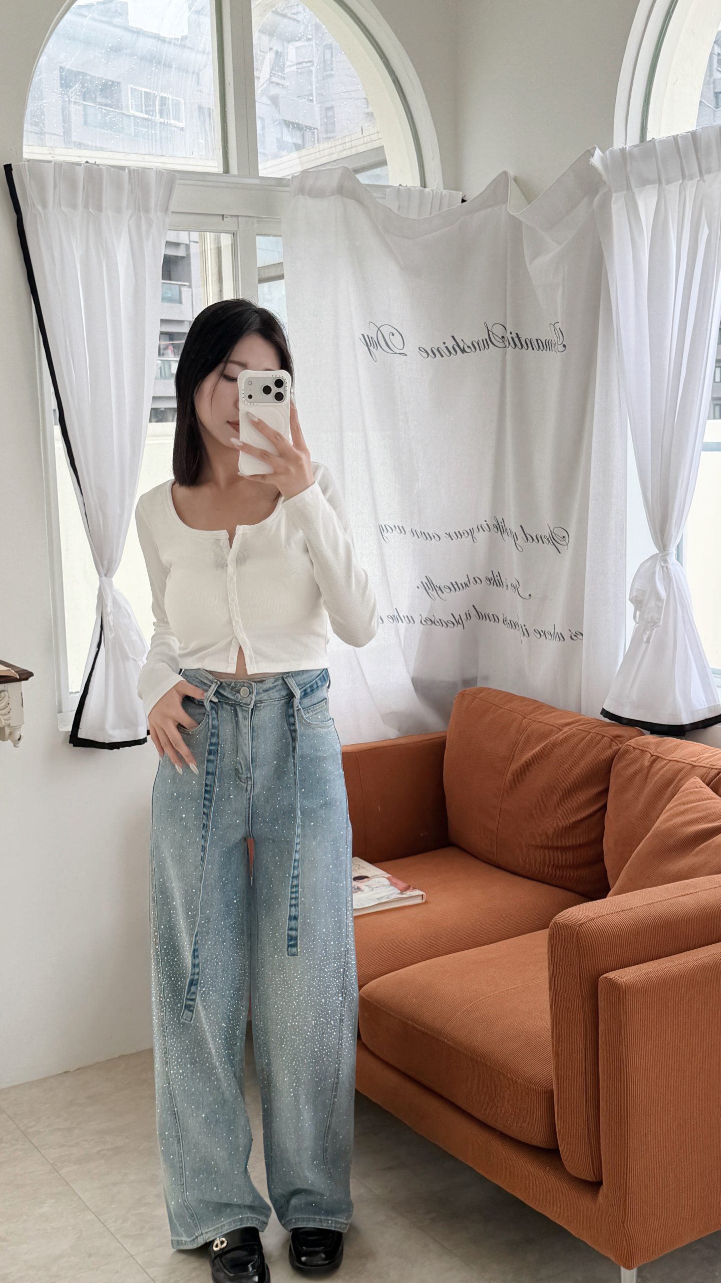 許我耀眼✨燙鑽微寬褲 許我耀眼✨燙鑽微寬褲