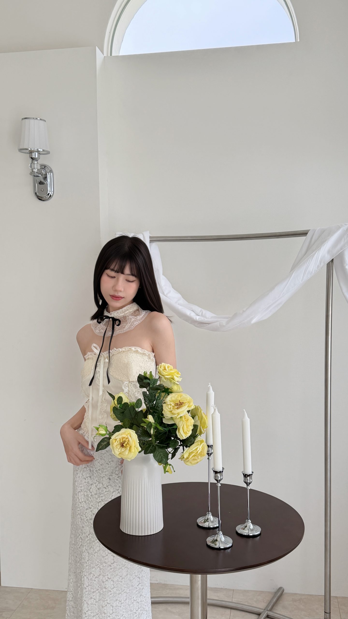 法式優雅蕾絲緞帶馬甲 法式優雅蕾絲緞帶馬甲