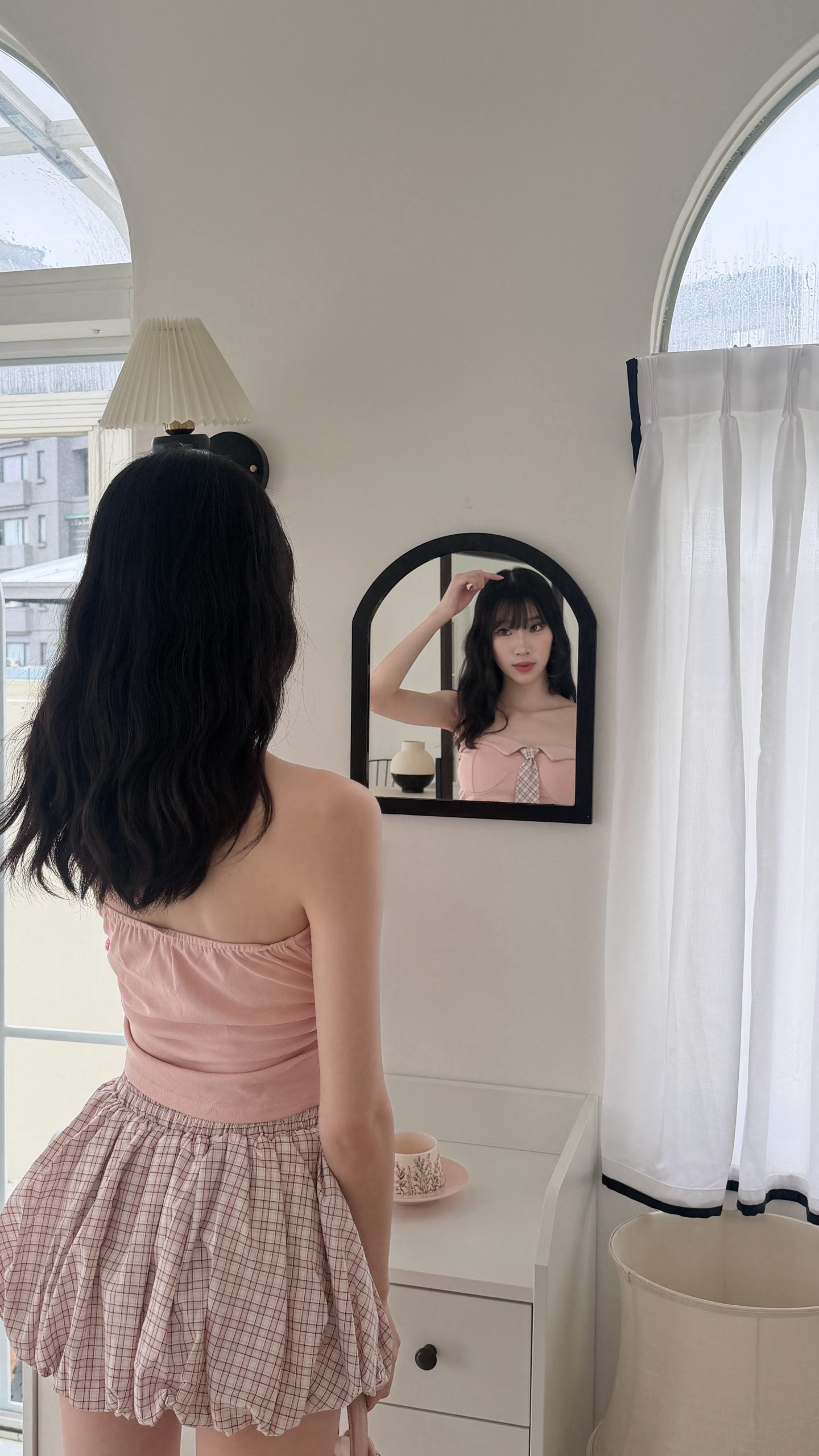 軟綿綿雲朵格紋兩件套☁️ 軟綿綿雲朵格紋兩件套☁️