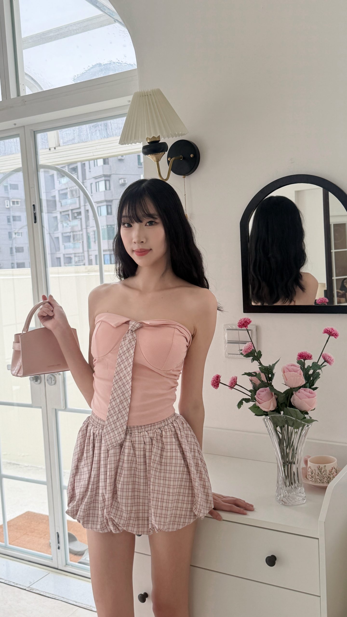 軟綿綿雲朵格紋兩件套☁️ 軟綿綿雲朵格紋兩件套☁️