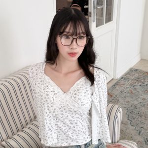 甜妹碎花兩件套