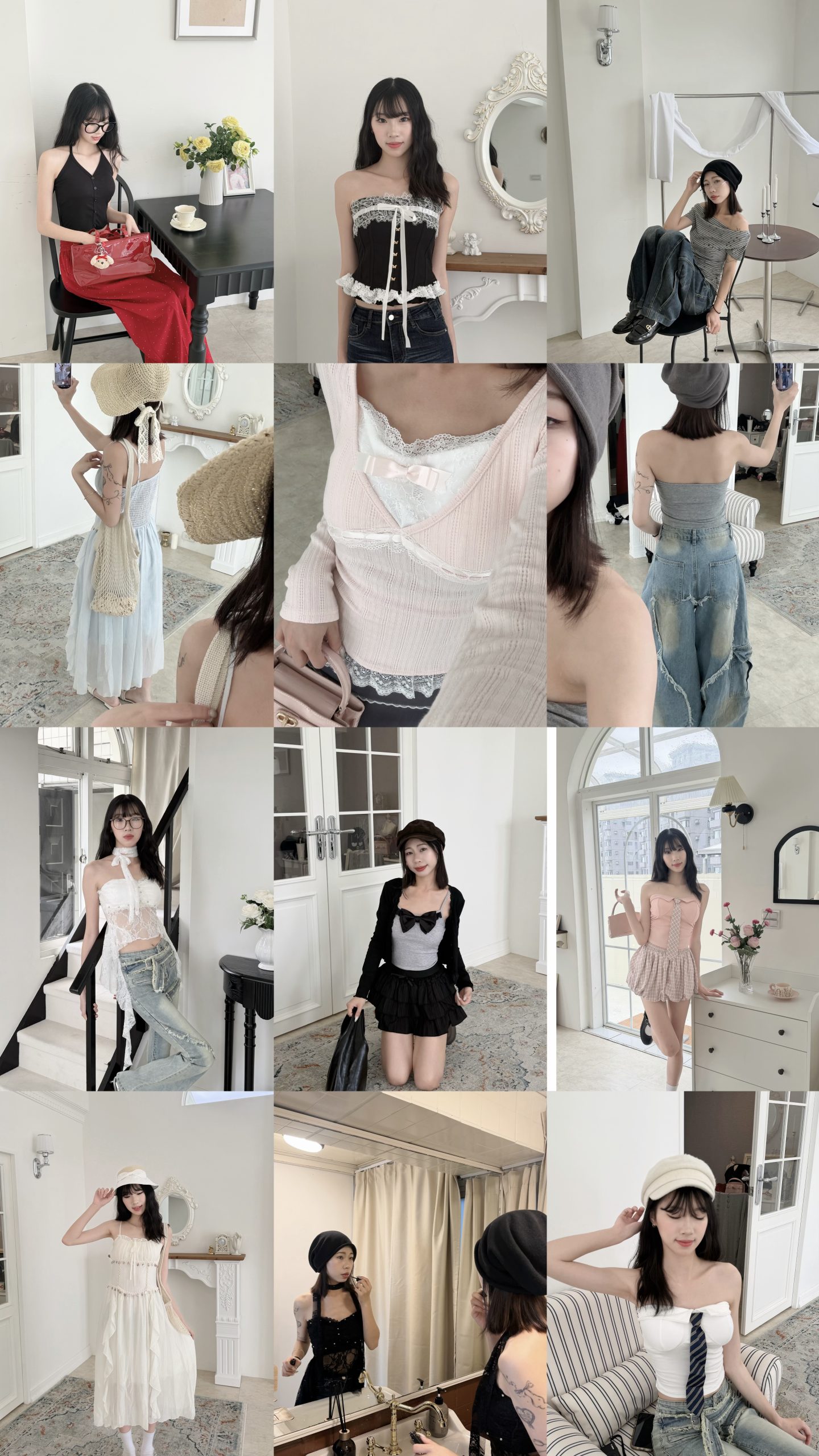 蝴蝶蕾絲平口馬甲